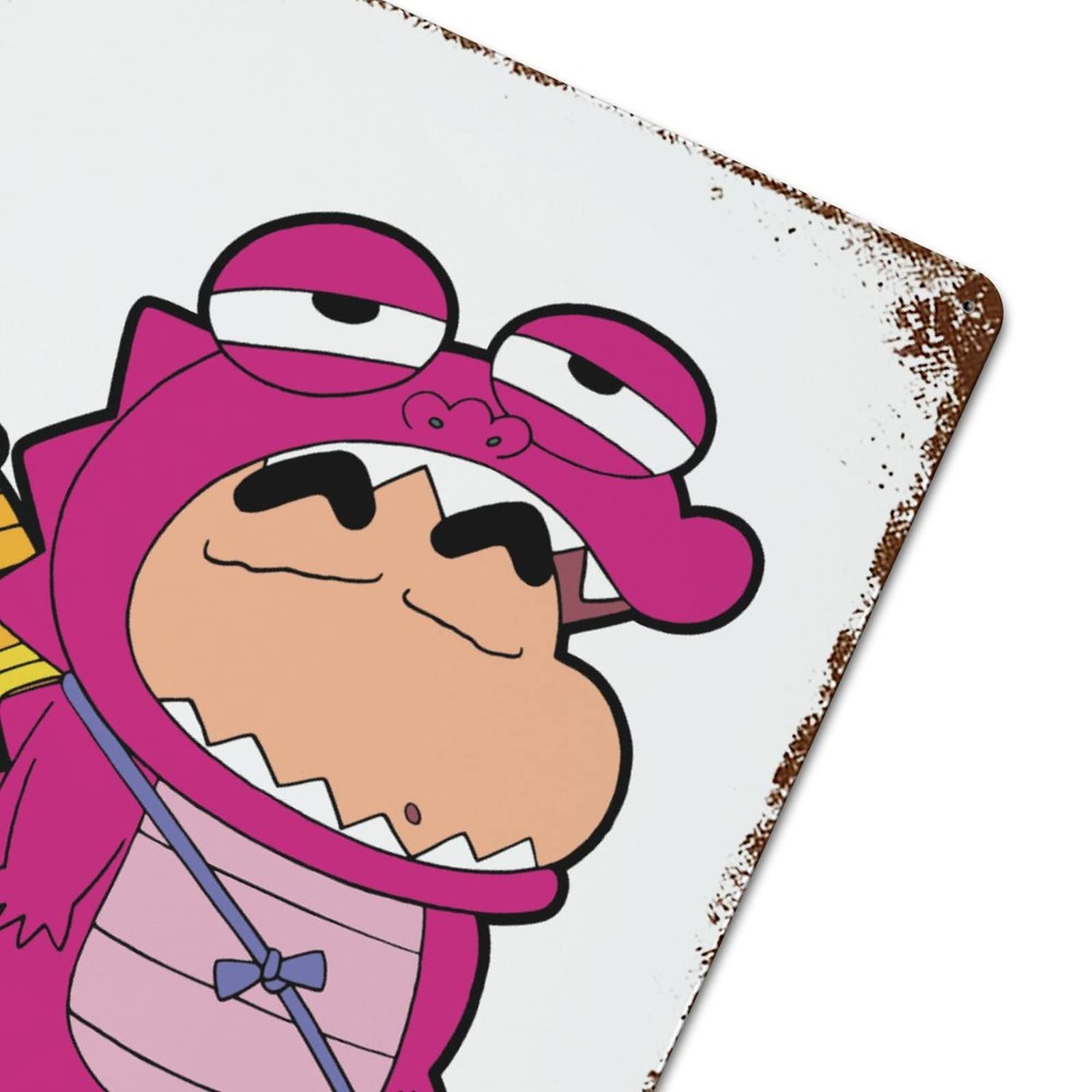 Amazon.co.jp: Metal Plate Crayon Shin-chan Dinosaur Tin Sign Retro