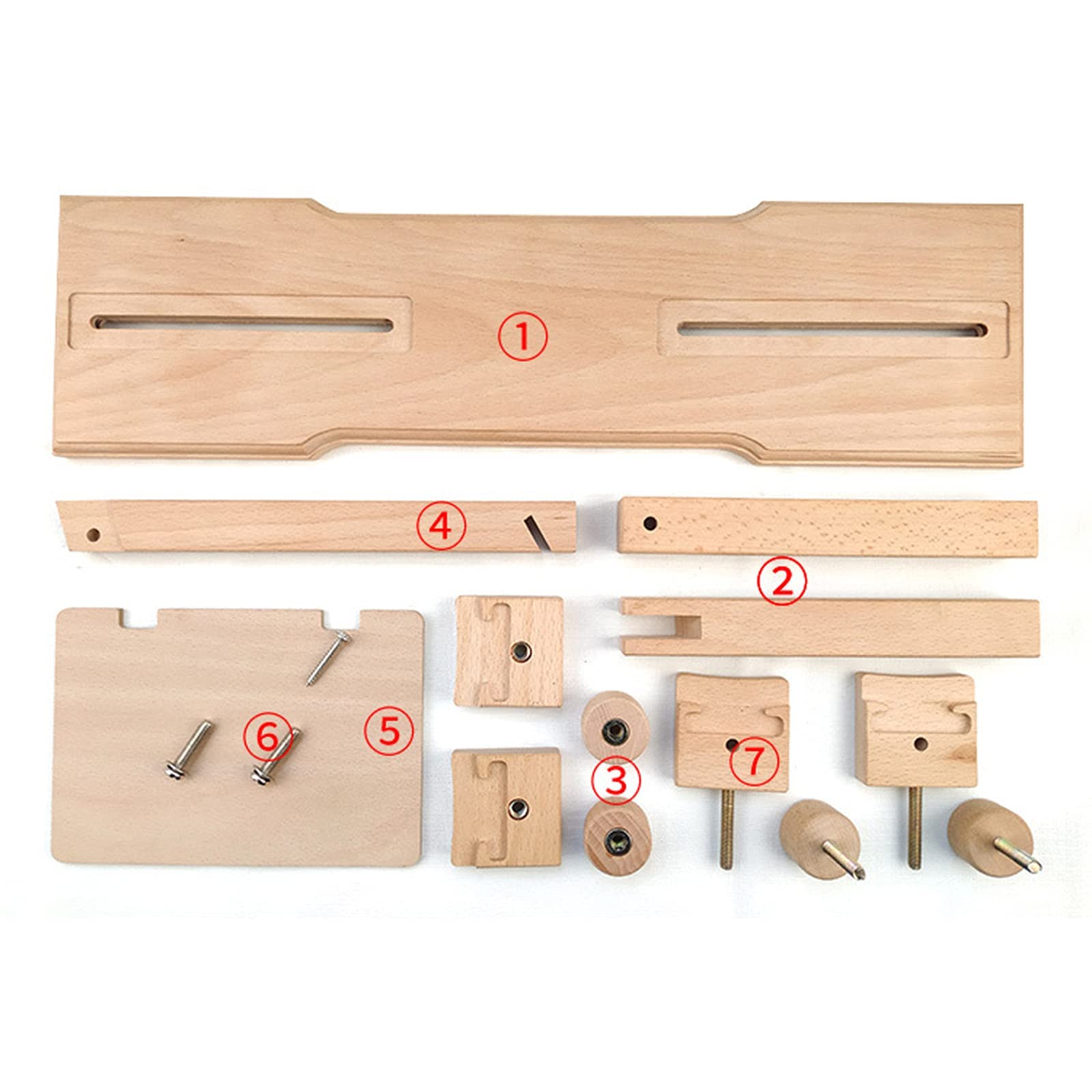 Tubayia Soporte de punto de cruz de madera de haya, para bordar, aro, marco redondo, herramientas de costura