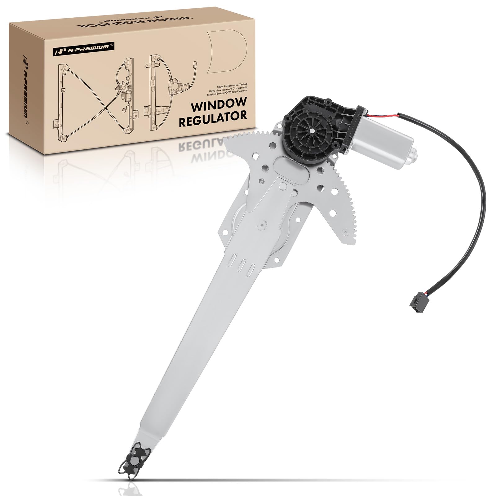 A-Premium Front Passenger Side Power Window Regulator with Motor (2-Pin)