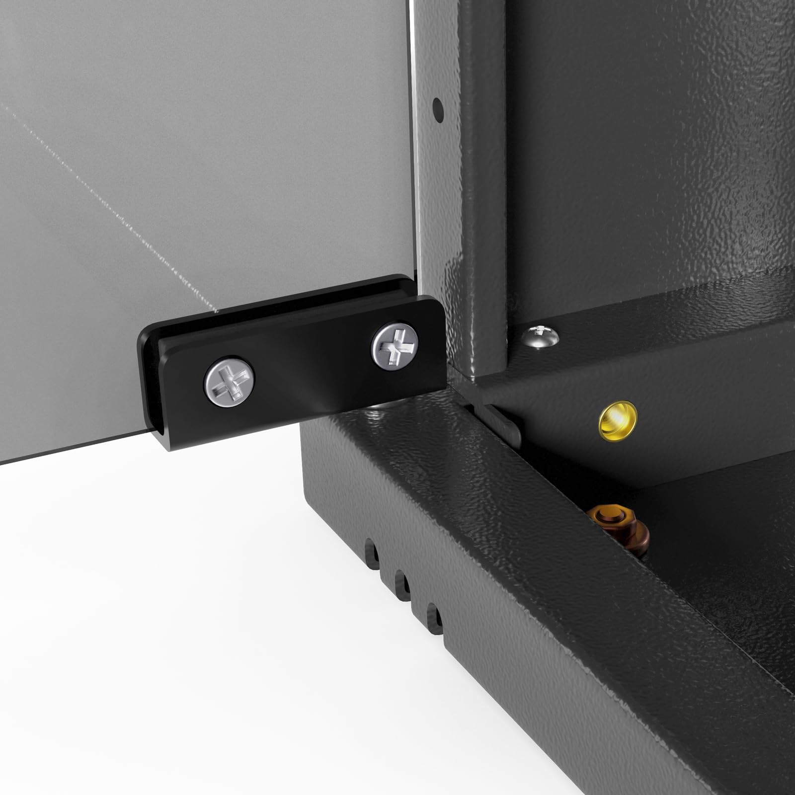 hb-digital Netzwerkschrank 19Zoll 12HE Wandmontage Glastür Sichttür Schloss Wandgehäuse für EDV Router Patchpanel Traglast 60kg robust Tiefe 400mm abschließbar mit Lüftung Unmontiert - Schwarz