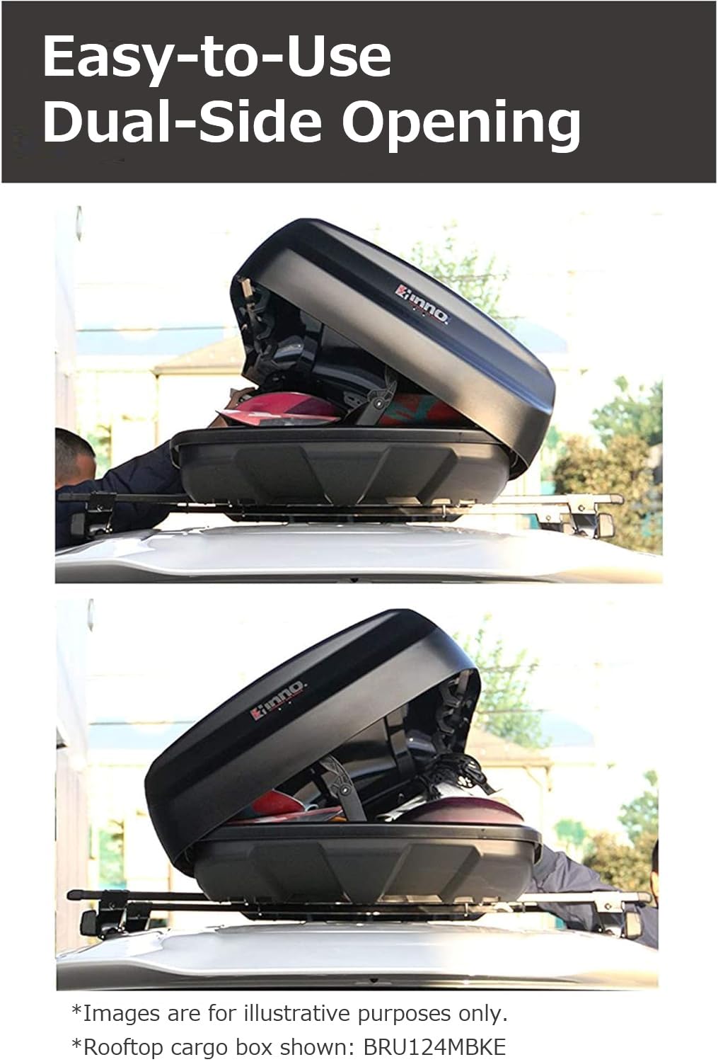 Amazon.com: INNO ROOF BOX 320 Matte Black 9cu ft, Cargo Box, Low