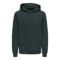 Only & Sons Uomo O&S Morbido Felpa con Cappuccio Maglione Basic Hoodie Maglione ONSCERES