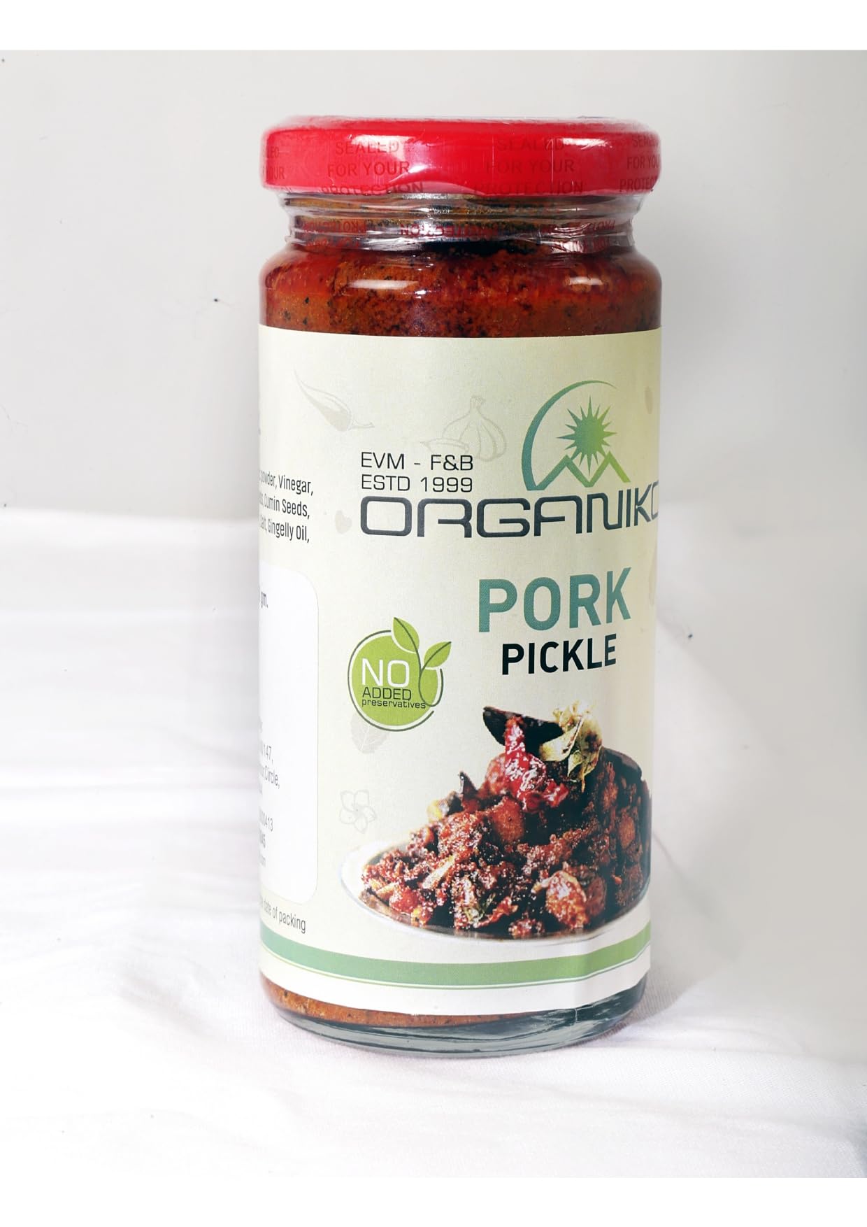 ORGANIKOS Kerala Style Pork pickle, No artificial preservatives, flavors, and colors-250g (B0CTZP95D1) Amazon Price History, Amazon Price Tracker