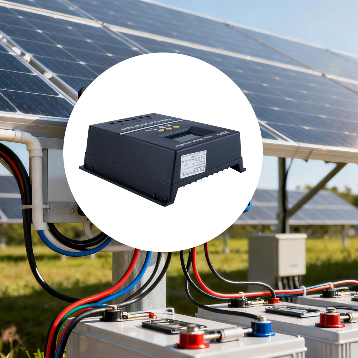 Controlador De Carga Solar MPPT De 100 A, 12 V, 24 V, 36 V Y 48 V, Pantalla LCD, Batería, Controlador Inteligente, Entrada USB Dual.