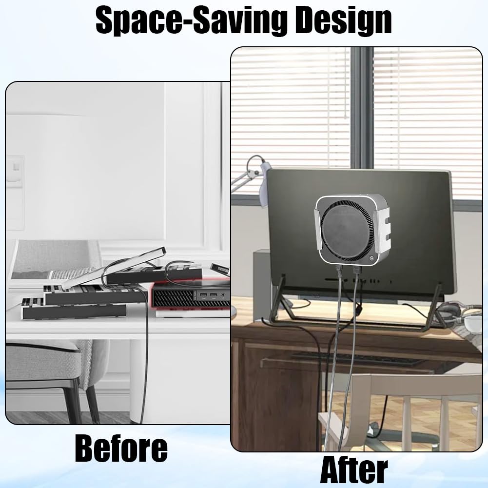 Desktop Stand Voor Mac Mini M4/M4 Pro 2024 Warmteafvoer Beugel Metalen Mount Dock Koeling Houder Accessoires