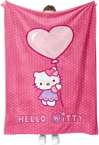 Manta de dibujos animados para niños y adultos, manta de franela suave de forro polar, suave, cálida y acogedora, A50 x 60 pulgadas