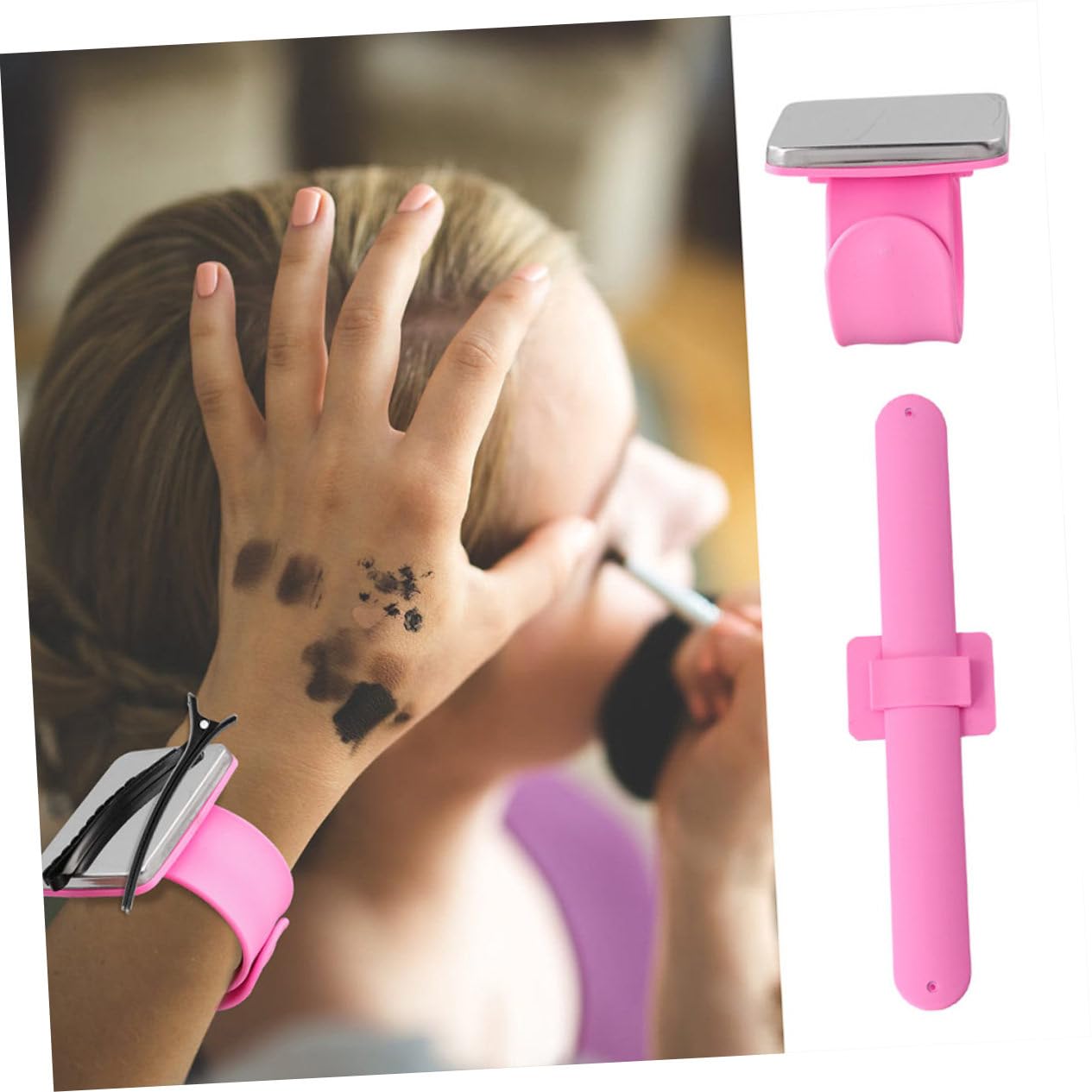 Operitacx 6 Pz braccialetto porta aghi organizer per aghi da cucito accessori braccialetti fermagli per cinturino da polso porta spilli con cinturino