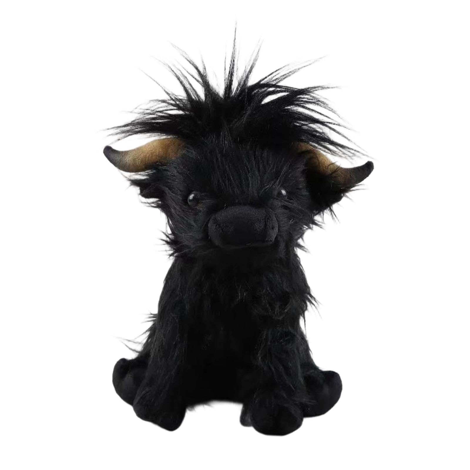Sharplace Hochlandkuh 28 cm, Soft Toy Animals Hochlandrind realistisches Kuscheltier Kuh Toy Highland Cow Plüschtier Stofftier Plüsch Spielzeug für Kinder Party Geburtstag Weihnachten Geschenke, Rosa