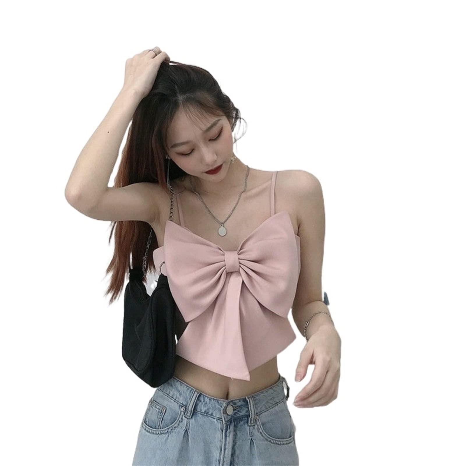 بلوزة بدون اكمام سوداء للنساء من جيشك، سترة صغيرة على شكل ...