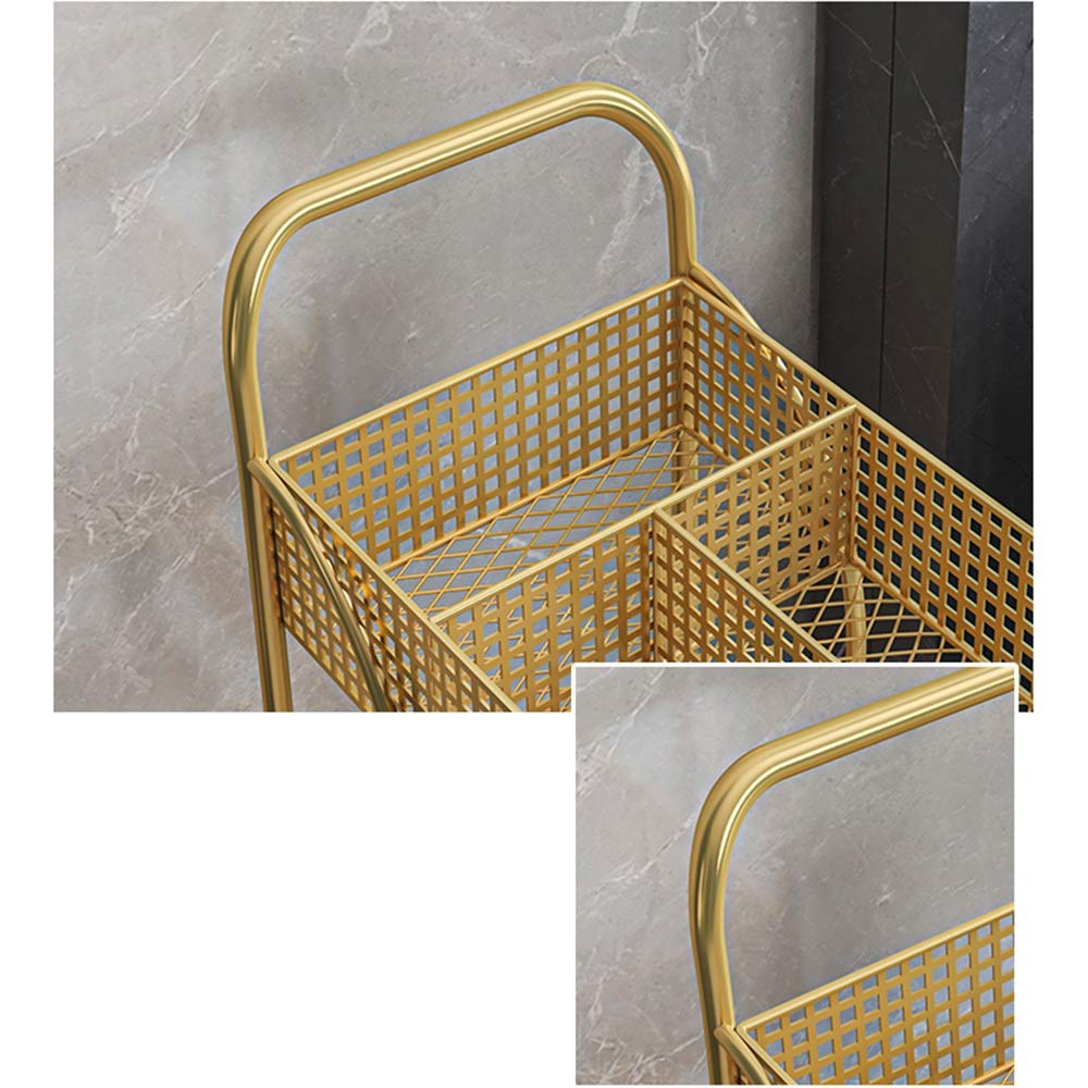 Scaffale da cucina a 3 ripiani con ruote, multiuso, per bagno, cucina e ufficio