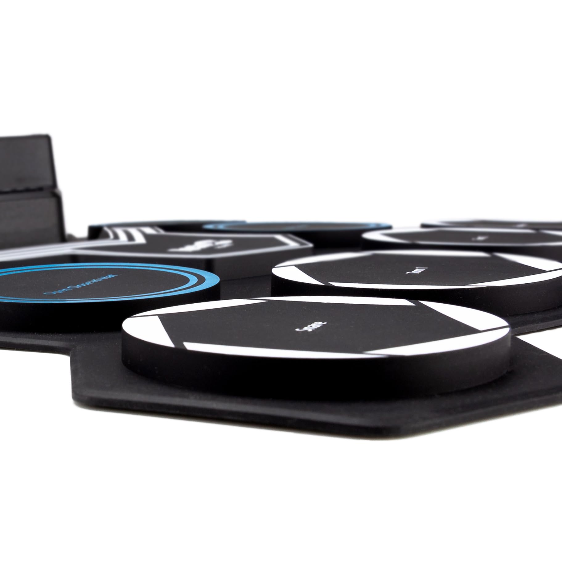 RockJam Batteria elettrica ricaricabile arrotolabile con Bluetooth, Midi, USB e bacchette