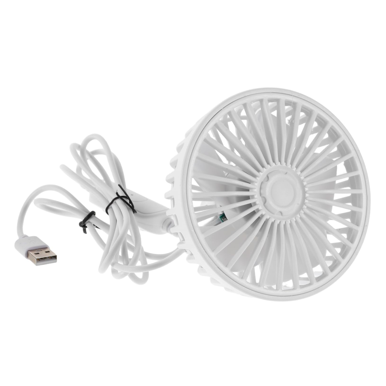 Cabilock 360Degree USB Powered Speed Rotatable Automotive Vent Fan Compact Design for Vehicle Truck Suv Rv Enhances Air Circulation Space Saving