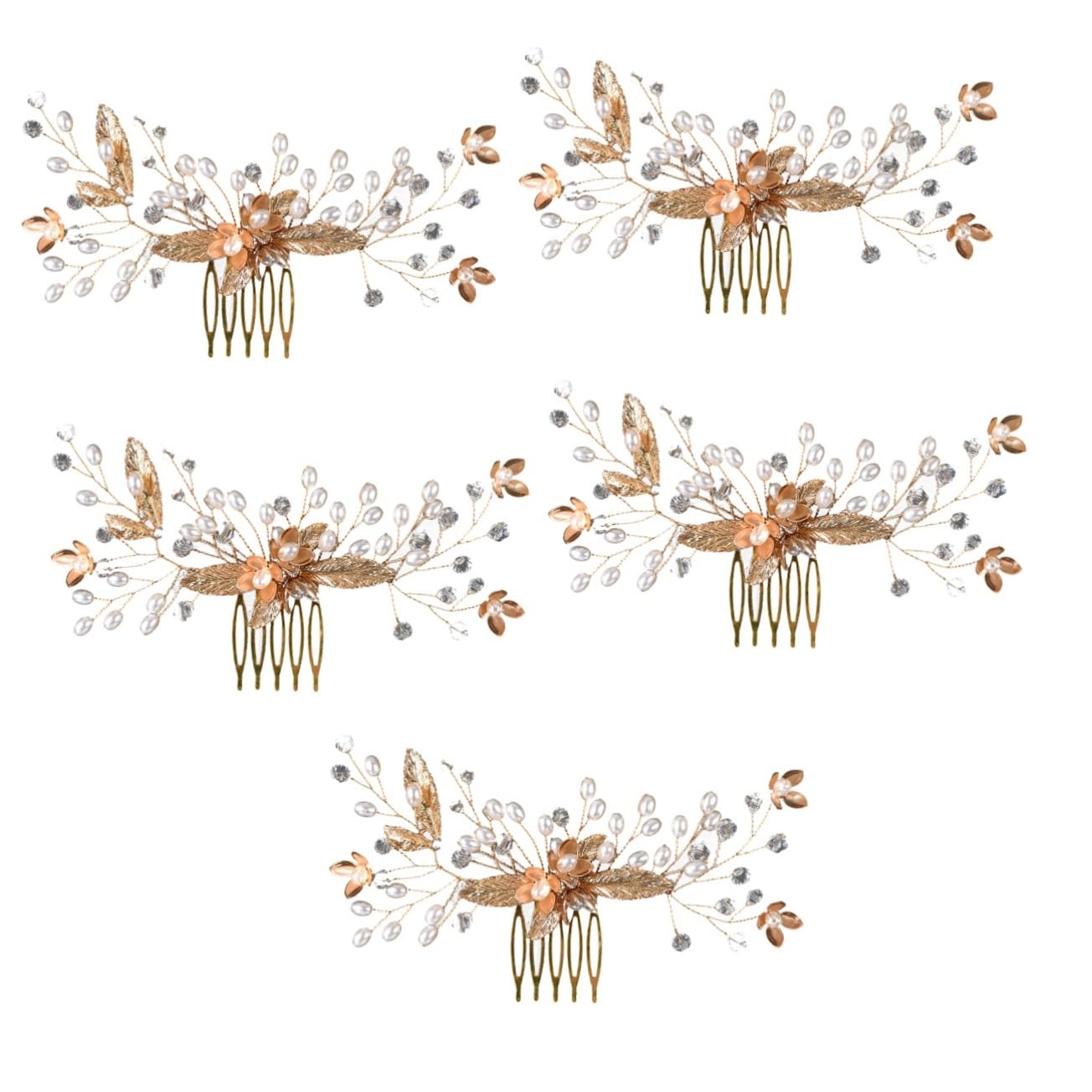 FRCOLOR 5stücke Braut Haarschmuck Haarkamm Funkelnde Haarschmuck Für Hochzeiten Eleganter Kopfschmuck Für Bräute Handgefertigte Haaraccessoires