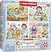 MasterPieces Puzzle Set - 4-Pack 100 Piece Jigsaw Puzzle for Kids - Raggedy Ann 4-Pack - 8