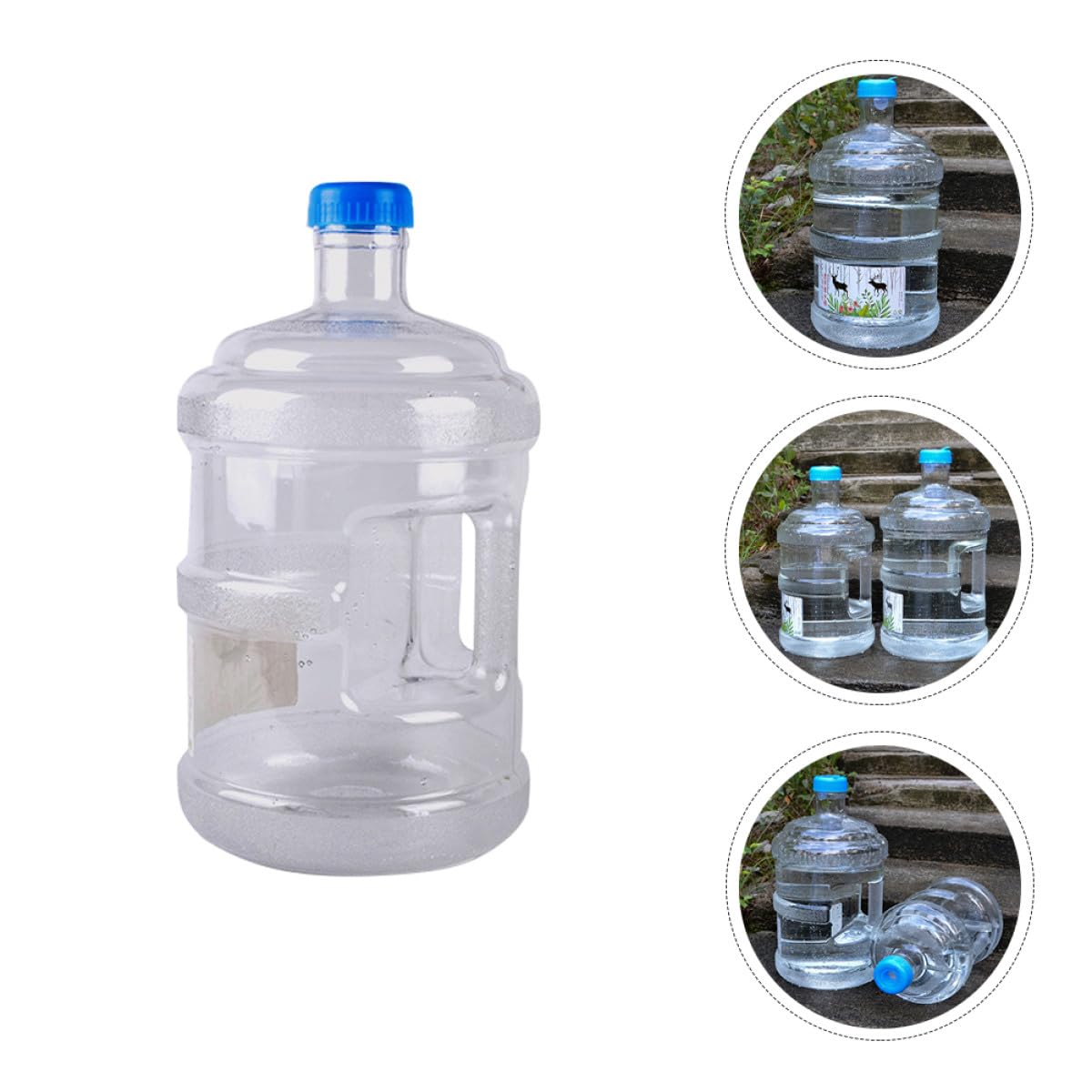 Tragbarer PC Wasserbehälter Campingfaltbarer Eimer Outdoor Wasserkanister Vielseitiger Auto Wasserbehälter Robust Praktisch für Haus Picknick Wandern Zufällige Zufällige Farbe
