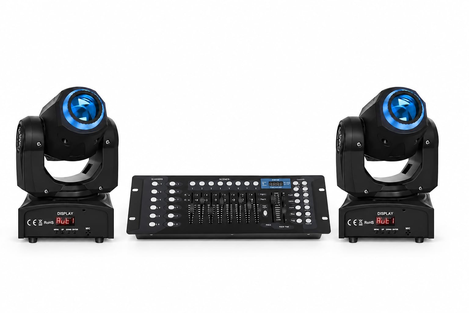 2 Unit Mini Sharpy Moving Head Light 60W | 512 DMX | 15 GOBO & Color Effects | DJ Stage Party Lighting-image-42