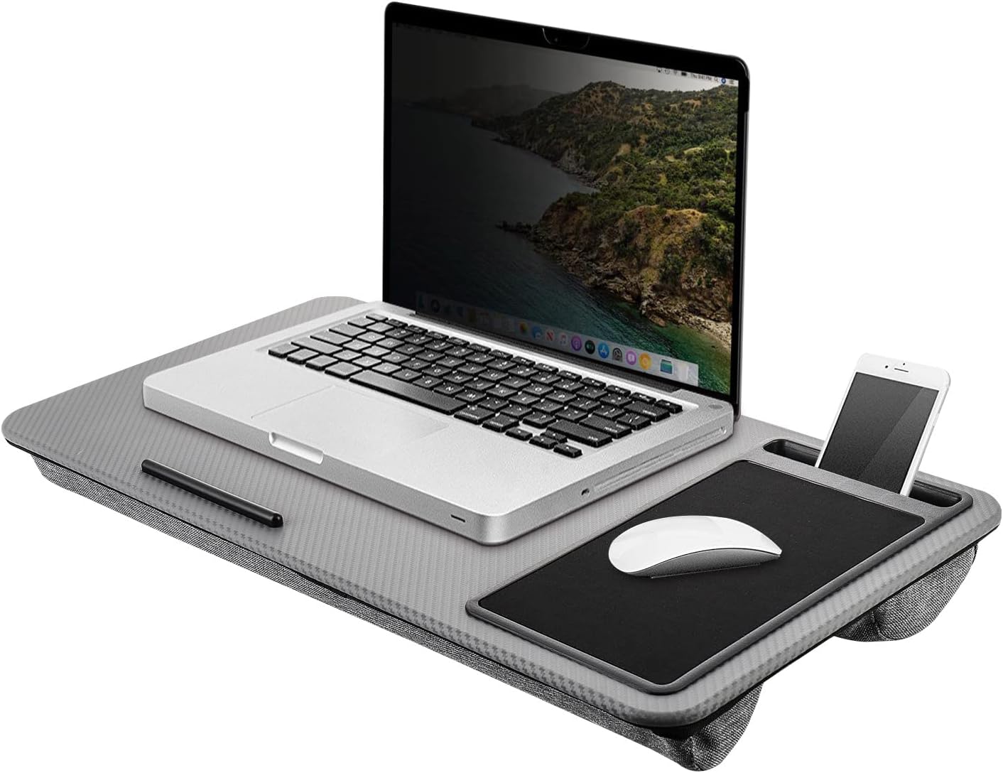 Youyijia Laptop Tray For Lap 57.5x30.5x6cm Laptop Stand Lap Desk for Laptop Laptop Cushion Laptop Stand for Bed Large Lap Desk Tray for Sofa and Bed