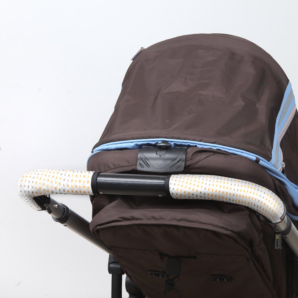 [Manito] Clean Grip STOKKE CRUSI Baby Pushchair Handle Cover (Dot_Orange)