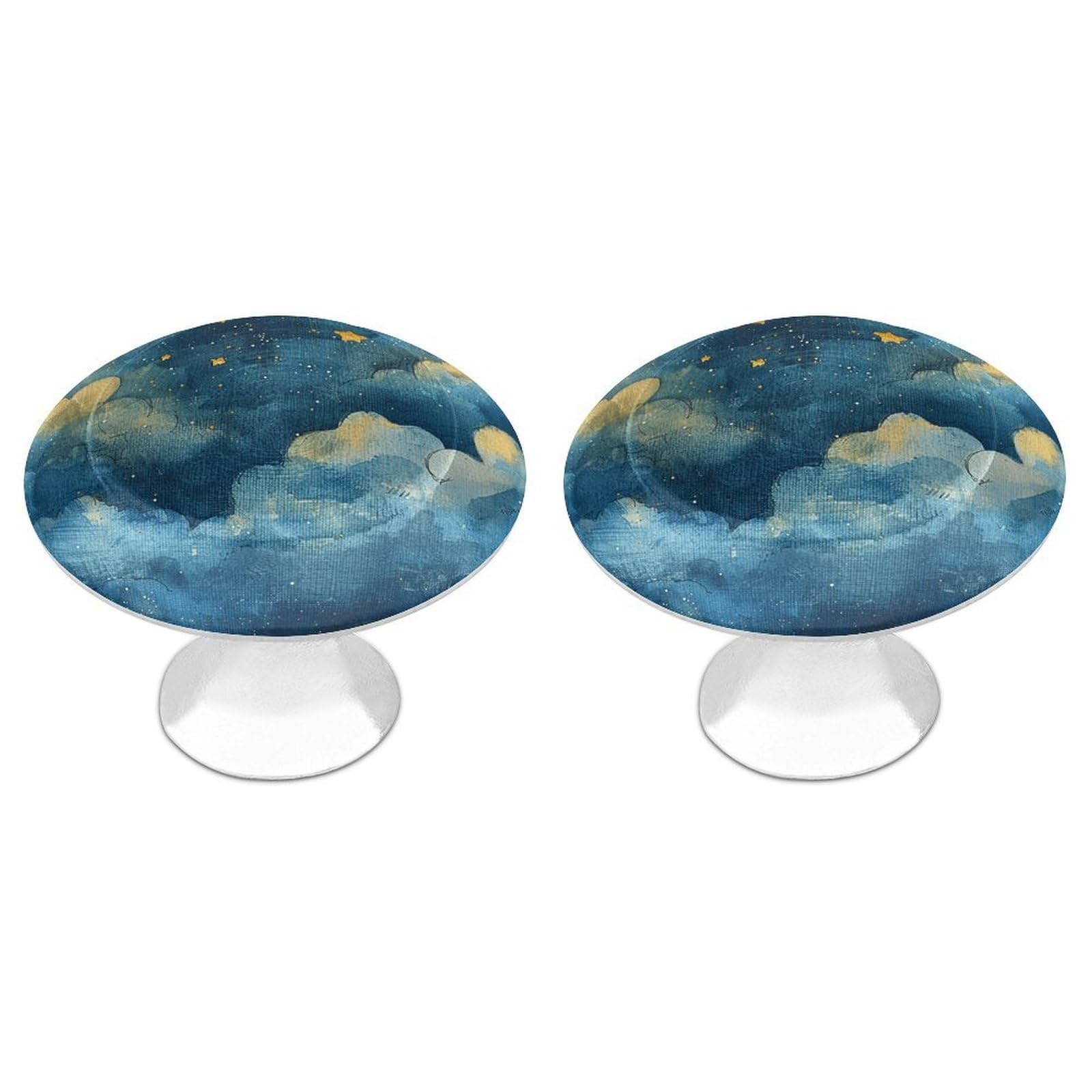 NTVOWPZO Cabinet Handles Round Drawer Pulls Unique Scenery Images Dresser Knobs for Cabinets and Drawers Handle for Bathroom Cupboard Drawers Cabinet Pulls for Kitchen Door