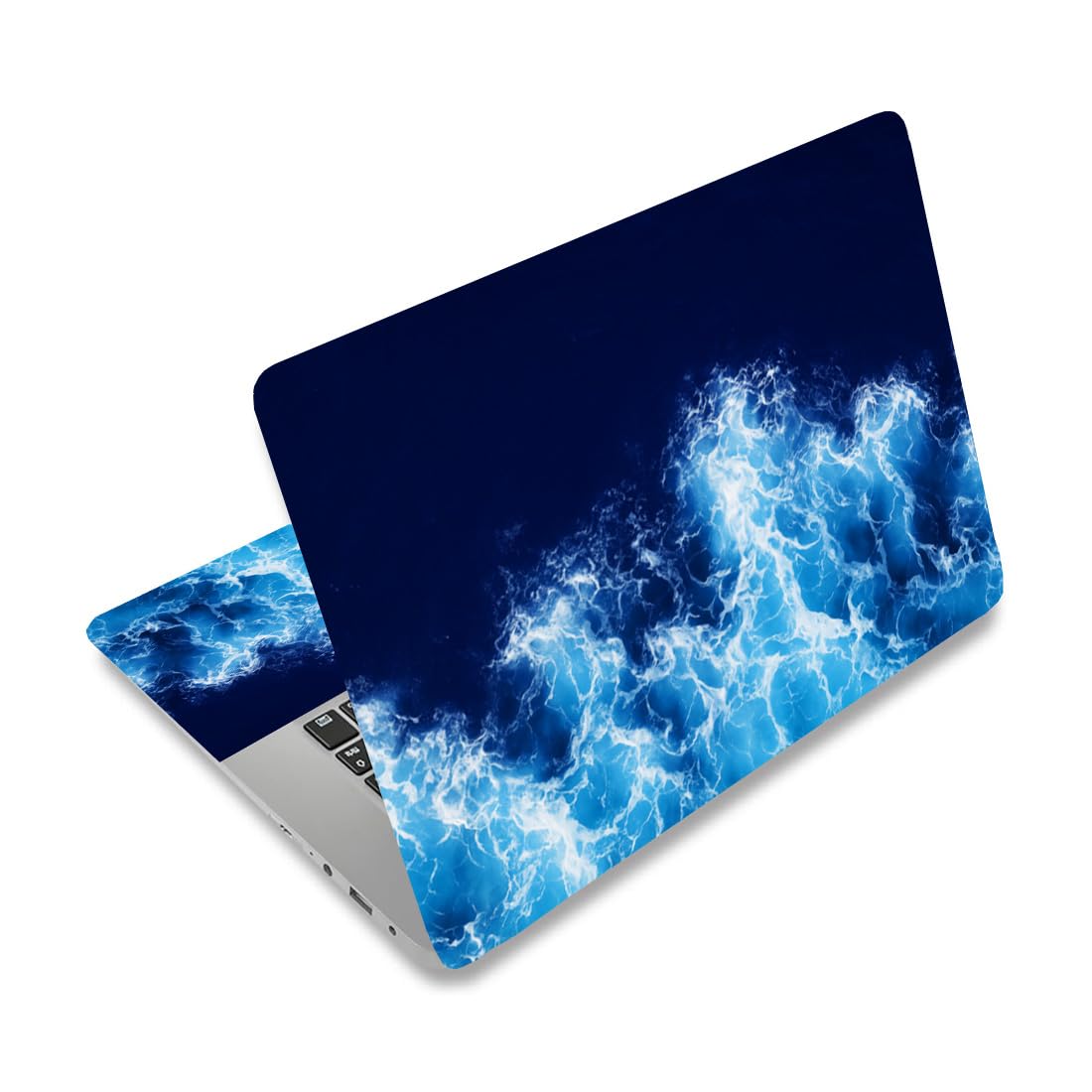 Autocollant pour ordinateur portable 12-15 pouces océan au bureau ou café