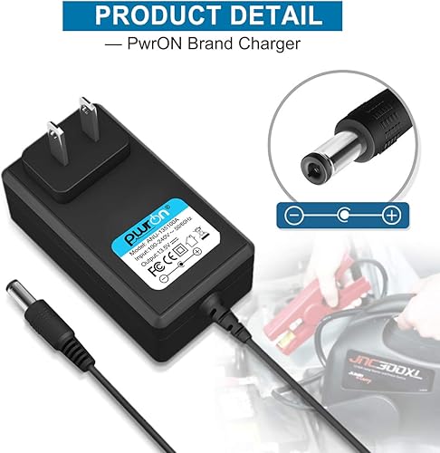Miniatura 2 de PwrON Adaptador de CA a CC compatible con Jump-N-Carry Clore JNC300XL KKC-JNC212 900 SOLJNC212, KKC-JNC212 / CS1000 JNC300XL Solar 300XL 900 Peak