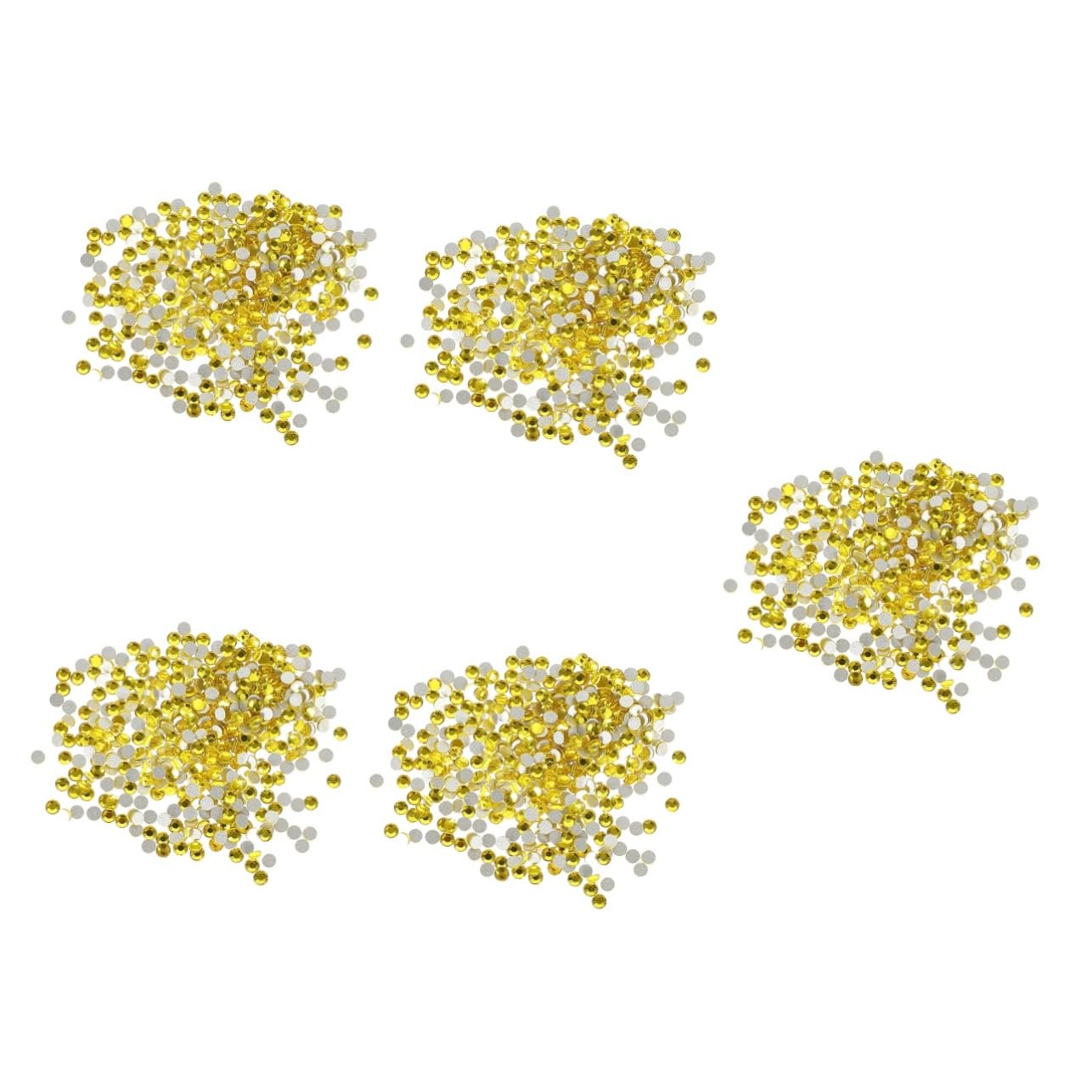NUOBESTY 14400piezas Cristales Para Uñas Decoraciones De Nail Art Brillantes De Vidrio Suministros Para Manicura Color Limón