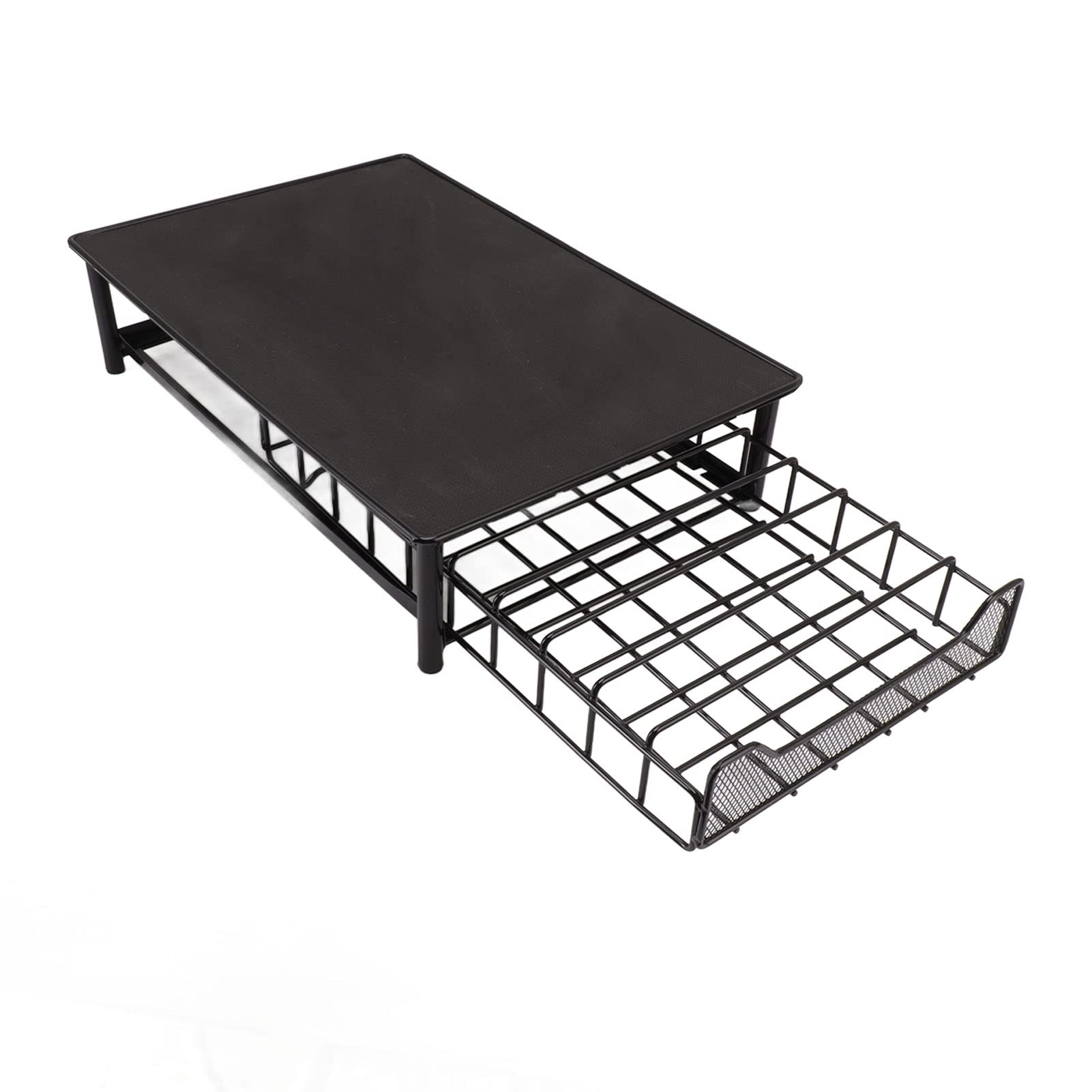 Cajón de Almacenamiento para Cápsulas de café para, Capacidad 60 Sules, Organizador Hierro con Superficie Máquina, Soporte Mostrador que Ahorra Espacio Cocina y Oficina (Negro)