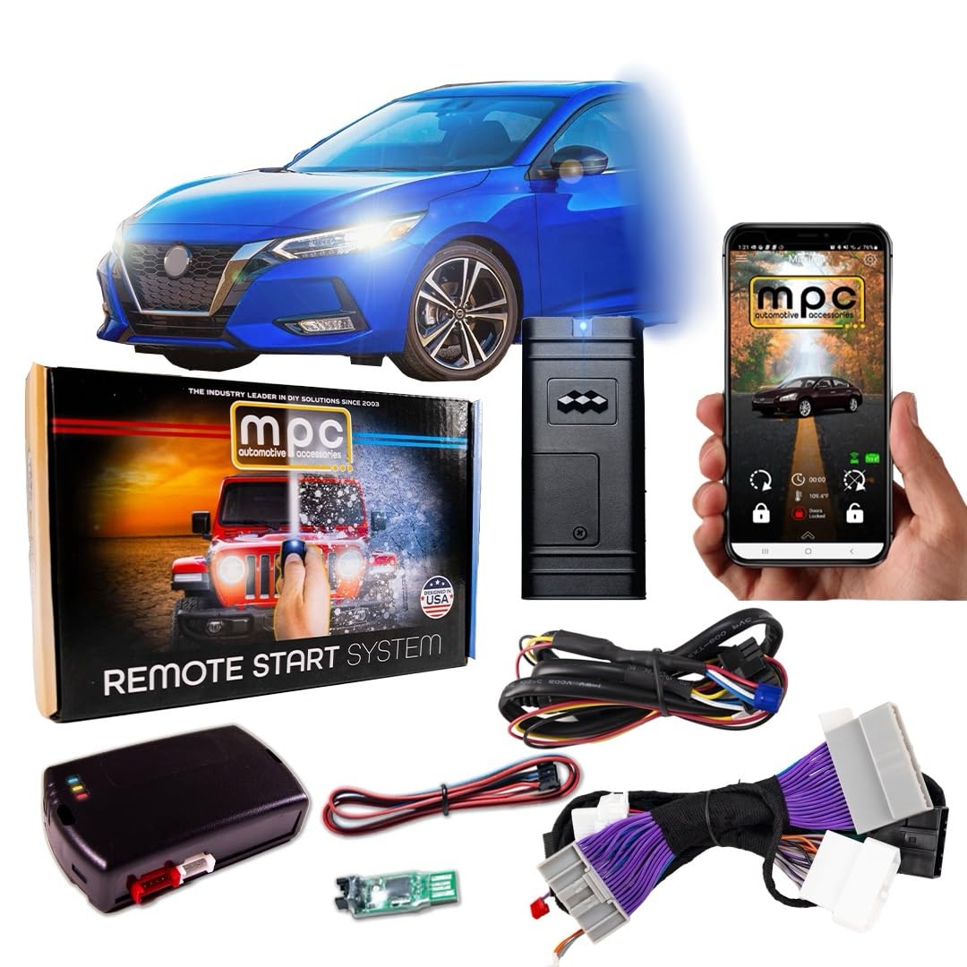 MPC Remote Start Kit Compatible with Sentra 2020-2024 || Phone App Control || Plug and Play || Push to Start Only || USA Tech Support