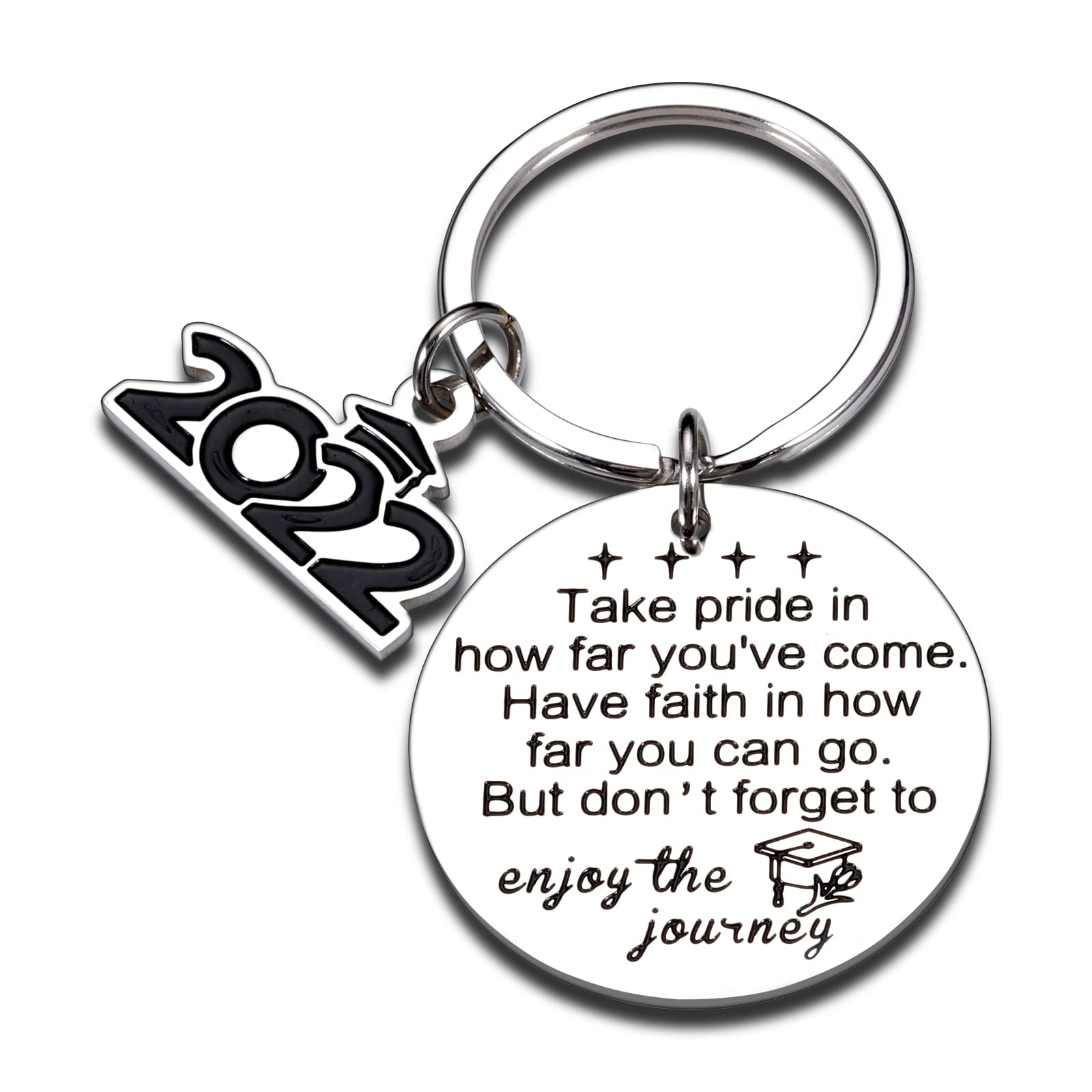 Class of 2021 Keychain Gifts Graduating Keepsake Personalized with 2021 for  Her Him High School College Senior Master Medical Nurse Graduation