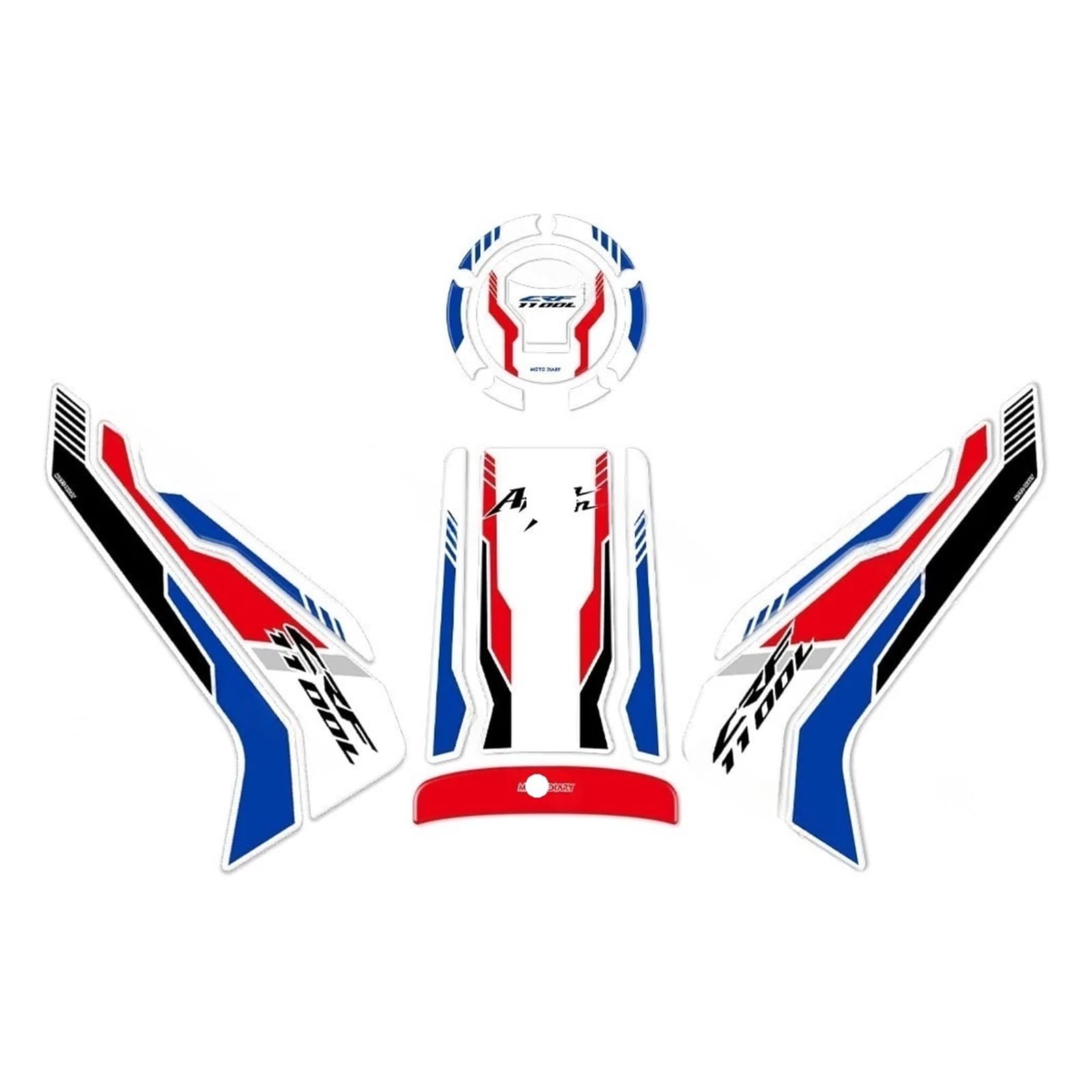 Motorcycle Gas Tank pad CRF1100L Fuel Tank Pad Sticker Oil Gas Cap 3D Decal Cover Protector Waterproof for Crf1100l Africa Twin Crf 1100l