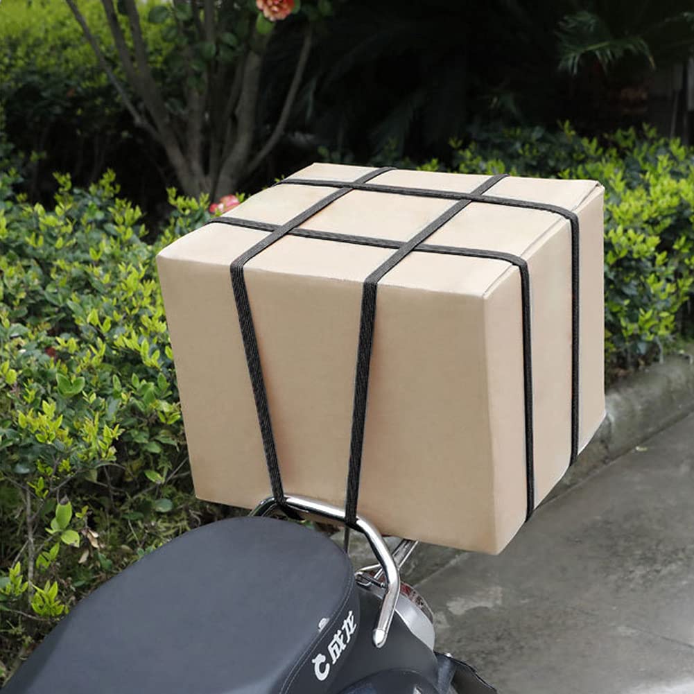 Buy Adjustable Bungee Cords Heavy Duty with Metal Hooks, 4 Pack 2M