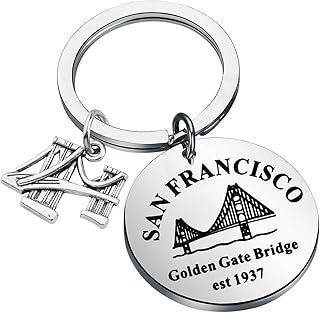 San Francisco Trip Gift Traveler Gift Weekend Getaway Gift Golden Gate Bridge Souvenir Keychain