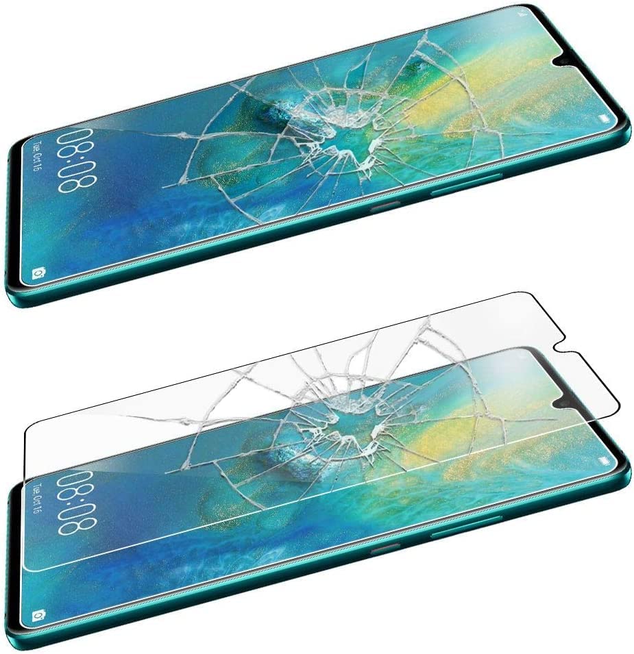 NEW'C 3 Pezzi, Vetro Temperato per Huawei Mate 20, Pellicola Prottetiva Anti Graffio, Anti-Impronte, Senza Bolle, Durezza 9H, 0,33mm Ultra Trasparente, Ultra Resistente
