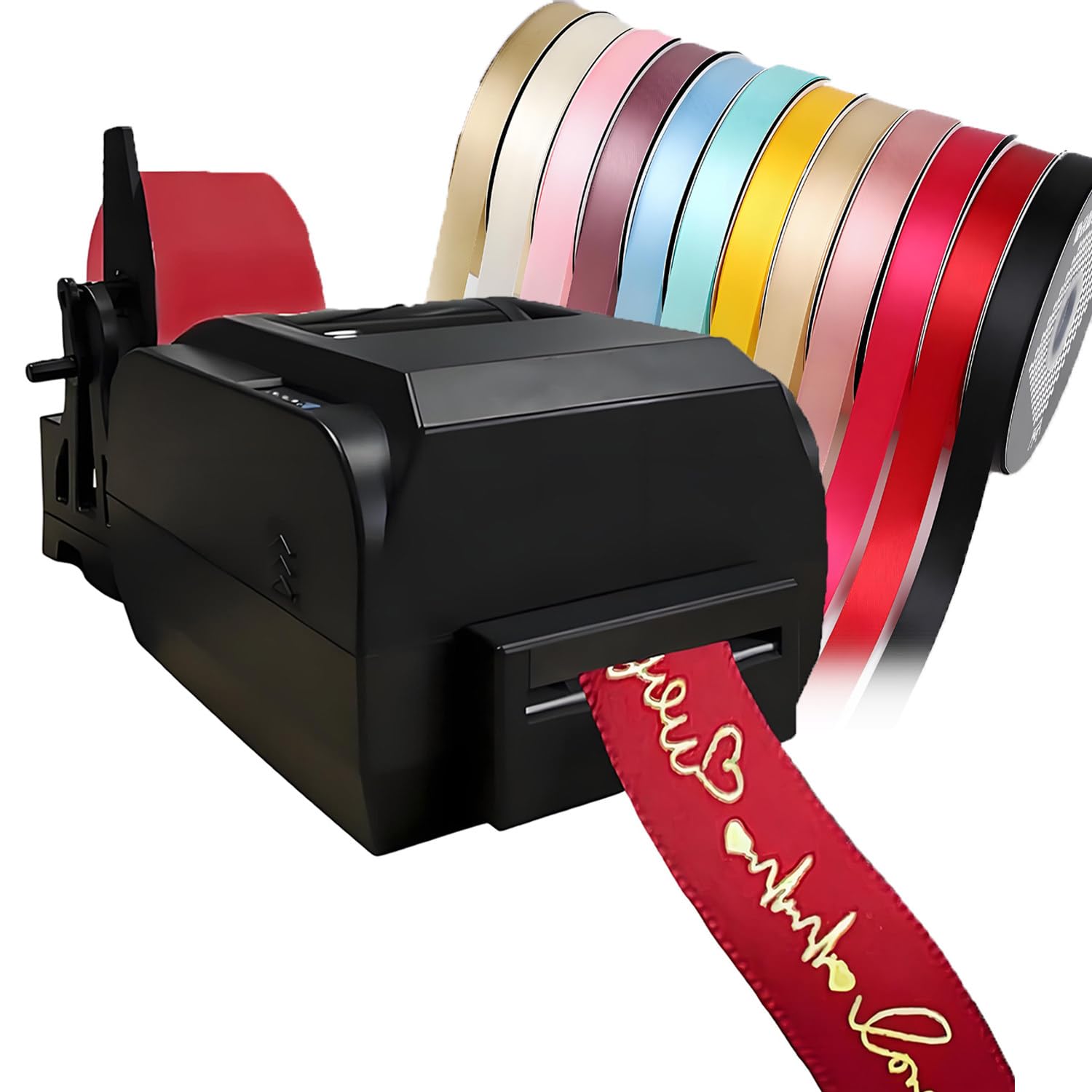 Machine d'étiqueteuse en relief, imprimante numérique de tissu de ruban, résolution 200 Dpi, 150 mm/S, pour rubans personnalisés, maison, dépanneur