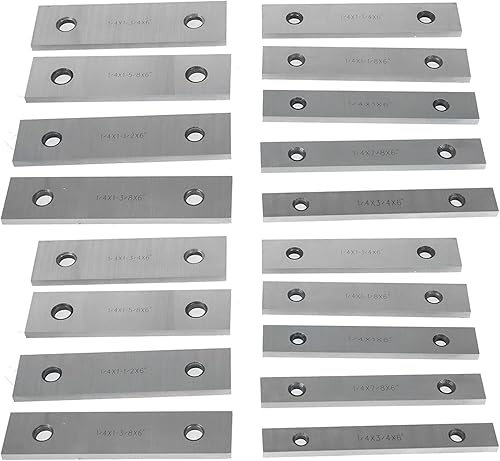 Miniatura 6 de raseparter Juego de 9 pares de paralelos de acero, 14 pulgadas de grosor, 6 pulgadas de largo, 0.000 pulgadas de precisión