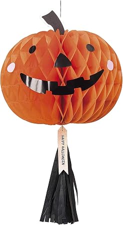 Amazon Co Jp Rico Design ハロウィン ハニカムボール パンプキンかぼちゃ タッセル付き 34 60 おもちゃ
