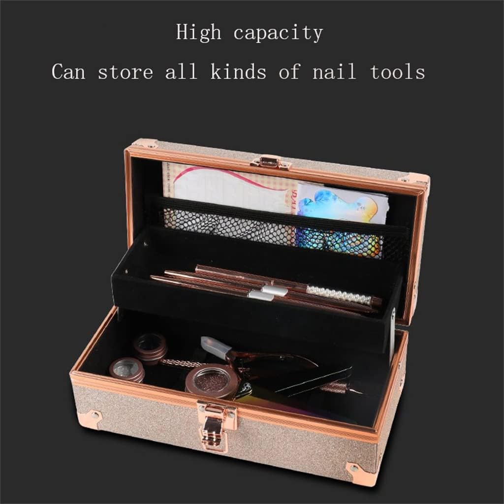 Travel Cosmetic Bag Nail Beauty Box Makeup Large Capacity Suitcase Ladies Tool Storage Box