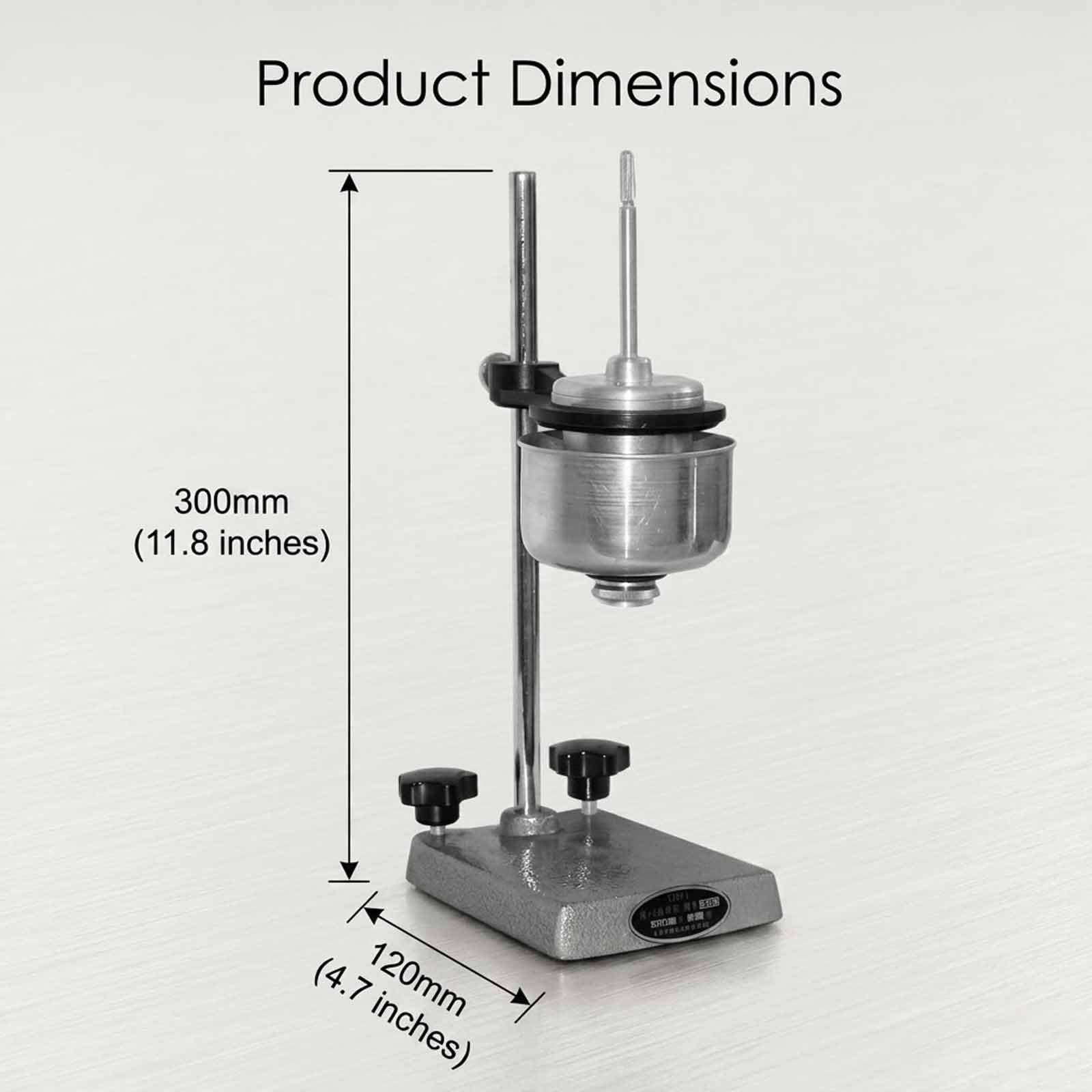 Viscosímetro para medición de viscosidad de precisión, soporte ajustable, ángulo de cono interior 101°±30°, diámetro de boquilla 5,6±0,02 mm, ideal para revestimientos, tintas y pinturas