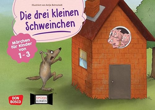 Die drei kleinen Schweinchen. Kamishibai Bildkartenset: Märchen für Kinder von 1 - 3. Die beliebte Geschichte für die Krippe: einfache Handlung und ... Erzähltheater mit Kindern unter drei Jahren)