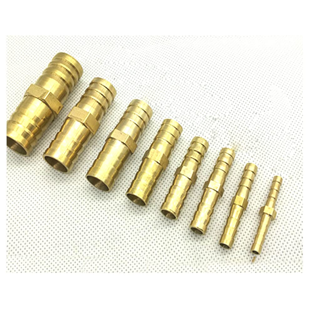 ezqnirk 1PCS Brass Barb Pipe Fitting Connector for Hose Copper Pagoda Water Tube Fittings,I,OD 12mm