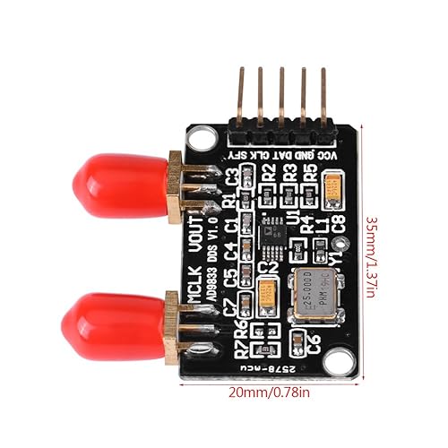 Miniatura 2 de Hilitand Módulo generador AD9833 DDS 0 MHz a 12,5 MHz/triángulo/potencia sinusoidal 2.3V a 5.5V
