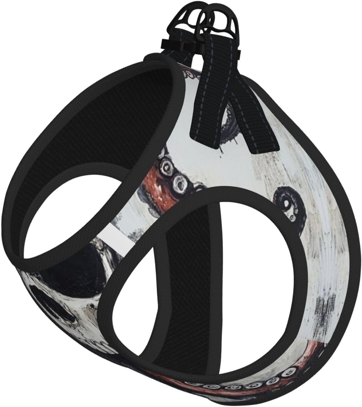 Half Skull, Half face Pet Vest Small Size Dog Harness and Leash Set for Training, Reflective & Adjustable Without Accessories Medium