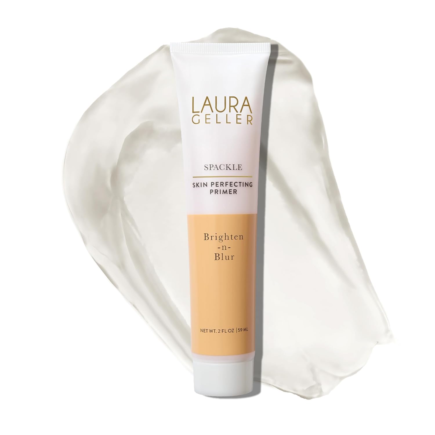 LAURA GELLER NEW YORK Spackle Primer - Brighten-n-Blur - Super-Size 2 Fl Oz - Mattifying Makeup Primer for Mature Skin