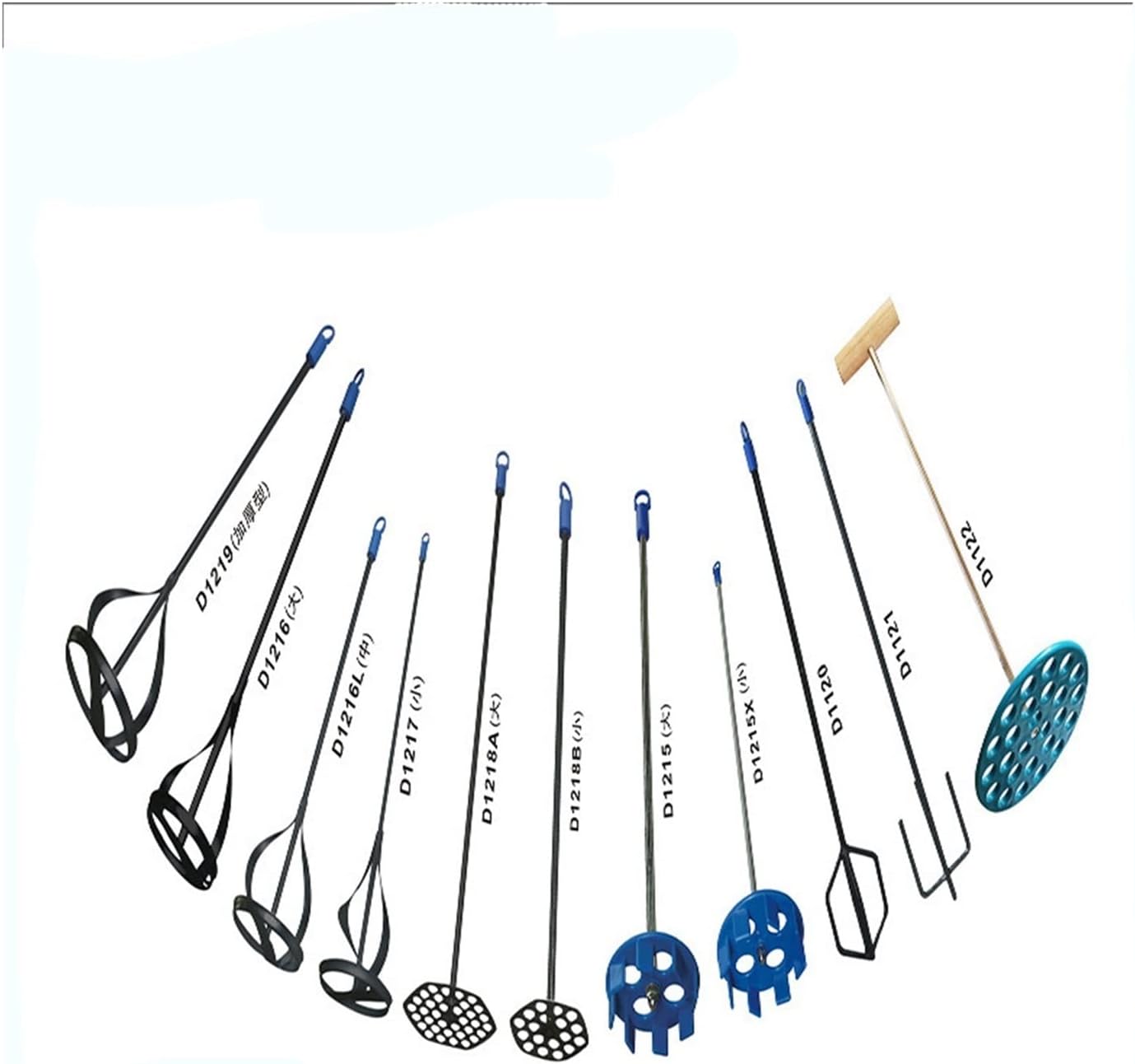 Paint Stirring Rod - Stainless Steel Iron Stirrer Hardware Tool Plastic Stirrer (Size : Manual Stirring D1122)