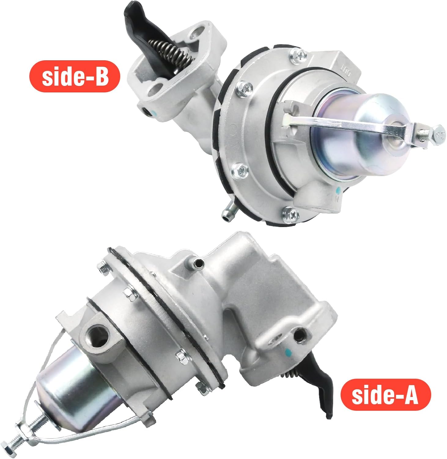 Mechanical Fuel Pump Replacement for Mercruiser MC120 MC165 MC170 MC180, Volvo Penta OMC 3.0L Engine Replaces 8M0073435 18-7282 861676A1 42725A3