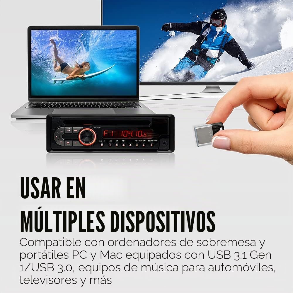 PNY Unidad Flash USB 3.1 de 512 GB Elite-X Fit - 200 MB/s