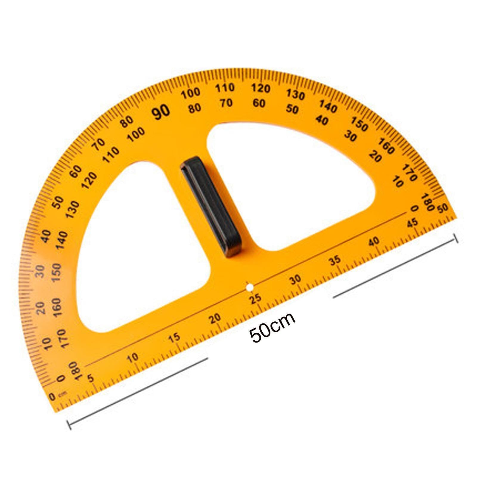 Regla multifunción para matemáticas y geometría, material didáctico de gran tamaño para dibujar lecciones de matemáticas, útiles para profesores, herramienta geometría para dibujar,