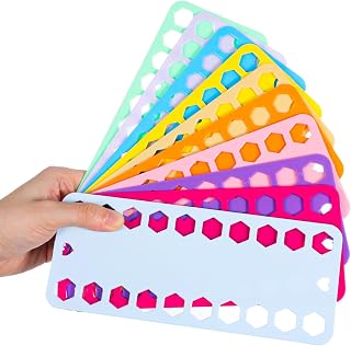 10 Pcs Embroidery Floss Organizer Cards, Plastic Embroidery Floss Cards, 20 Positions Cross Stitch Supplies, Cross Stitch Thread Organizer for Thread Craft DIY Sewing Storage (Mixcolor)