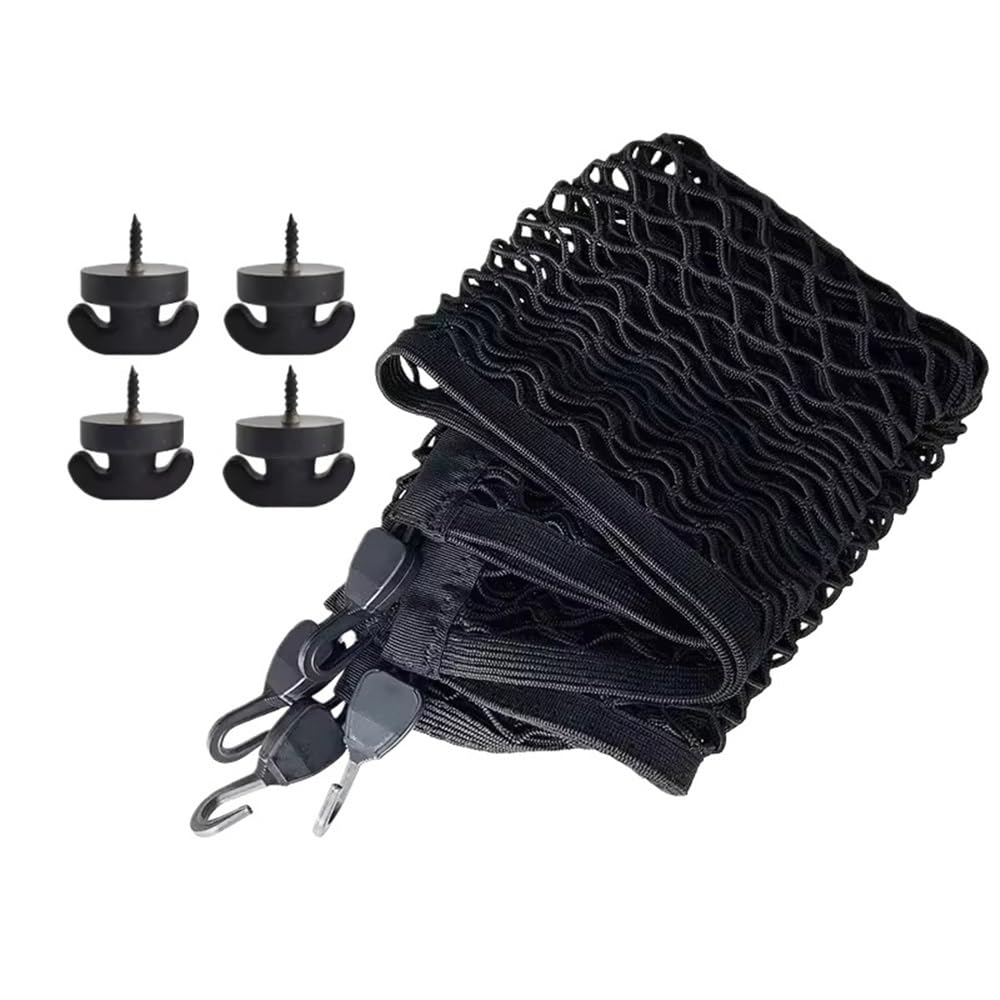 Rete Elastica per Bagagliaio Posteriore Auto Organizer per A Doppio Strato per Model Y Rete Portaoggetti Tasca Organizer