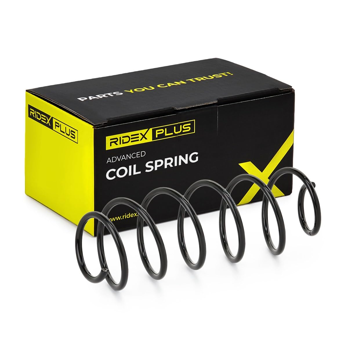 RIDEX PLUS 188C0252P 2x Molle ammortizzatori Anteriore Compatibilità con SMART FORTWO Coupé 451